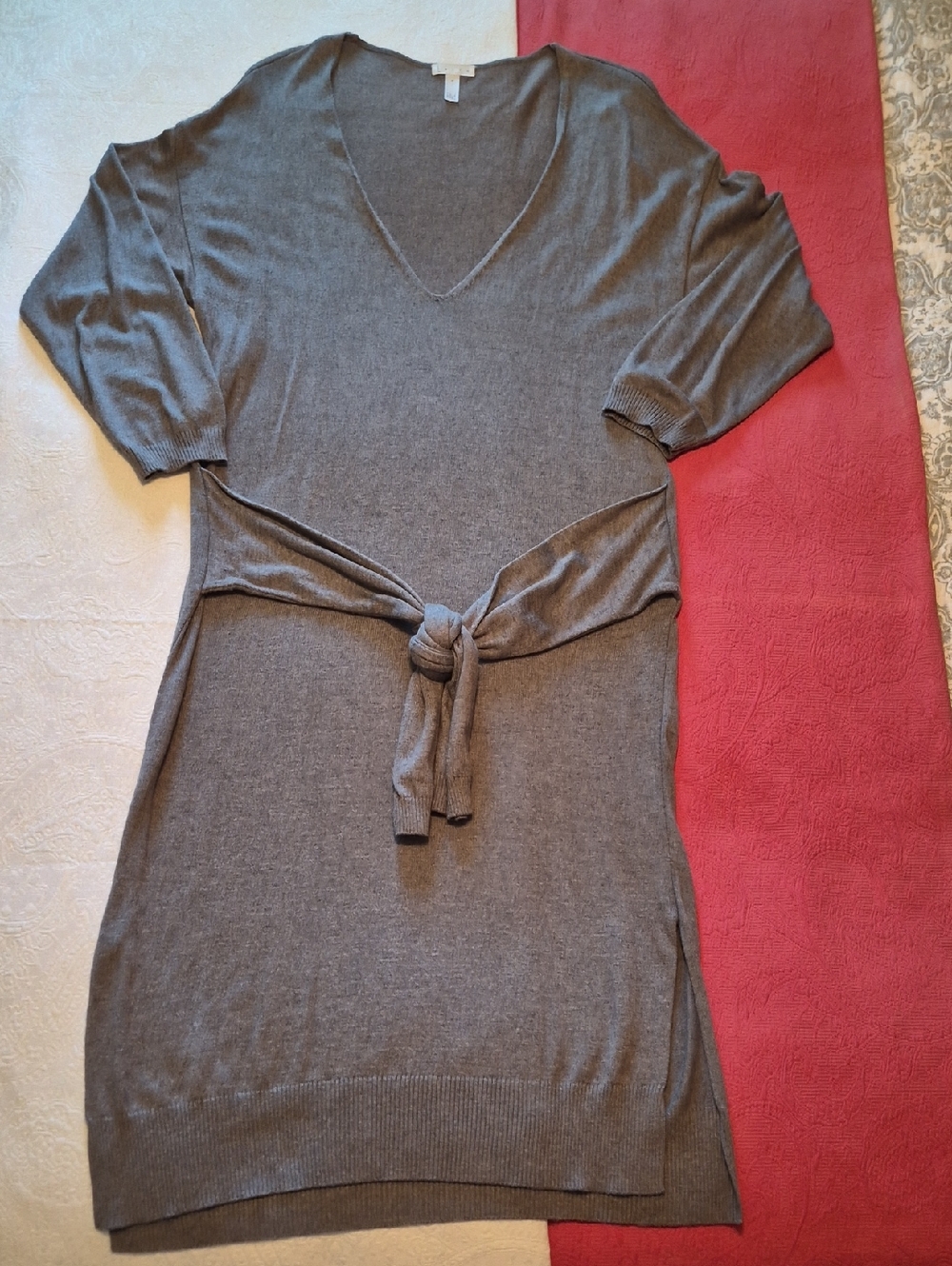 Leith Gray Sweater Dress Super Soft Texture
